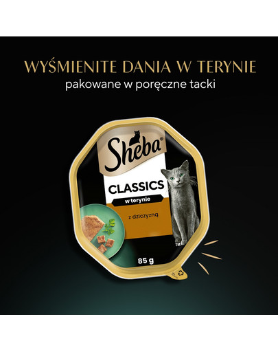 SHEBA Classics tacka 85 g w terynie z dziczyzną