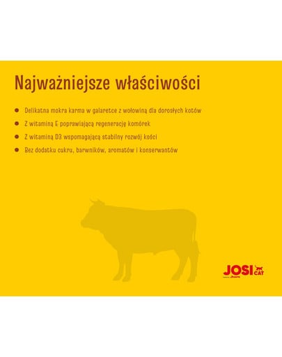 JOSERA JosiCat puszka w galaretce 400g dla dorosłego kota