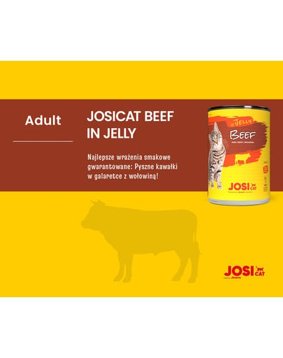 JOSERA JosiCat puszka w galaretce 400g dla dorosłego kota