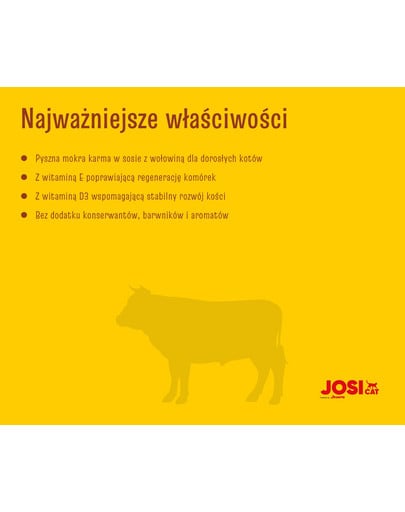 JOSERA JosiCat puszka w sosie 415g dla dorosłego kota