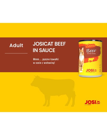 JOSERA JosiCat puszka w sosie 415g dla dorosłego kota