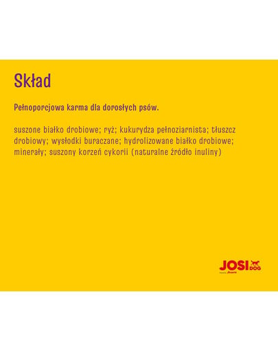 JOSERA JosiDog Adult Sensitive 2,7kg dla dorosłych psów z wrażliwym układem pokarmowym