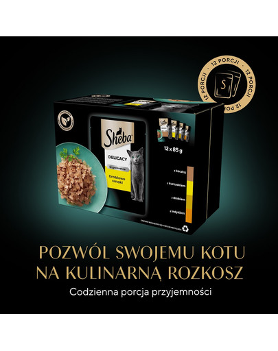 12x85g Delicacy in Jelly - smaki drobiowe w sosie mokra karma dla kotów