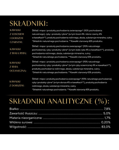 SHEBA Selection Rybne Smaki w sosie 12x85g mokra karma z łososiem i dorszem czarnym, białą rybą, rybą oceaniczną, dorszem dla kota