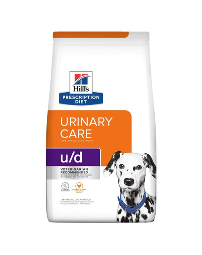 HILL'S Prescription Diet Canine U/D Urinary Care 10 kg dla psów z wrażliwym układem moczowym + zabawka GRATIS