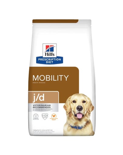 HILL'S Prescription Diet Canine Mobility j/d 12 kg dla psów z wrażliwymi stawami + zabawka GRATIS