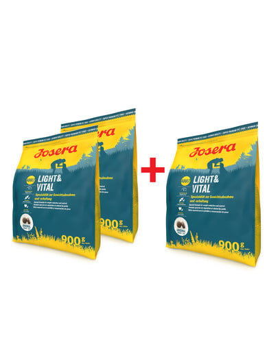 JOSERA Light Vital 3 x 900 g (2+1 GRATIS)