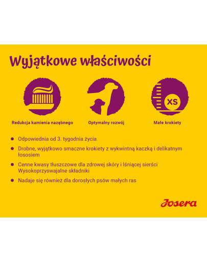 JOSERA MiniJunior 900g karma dla szczeniąt