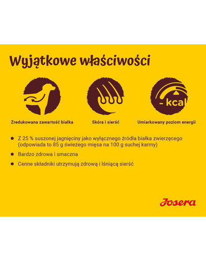 JOSERA Lamb & rice z delikatną jagnięciną 5 x 900 g