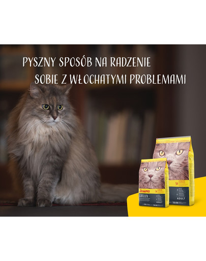 JOSERA Cat Catelux karma zapobiegająca powstawaniu kul włosowych 400 g