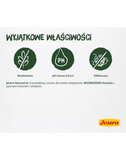 JOSERA NatureCat bezzbożowa karma dla kota 400 g