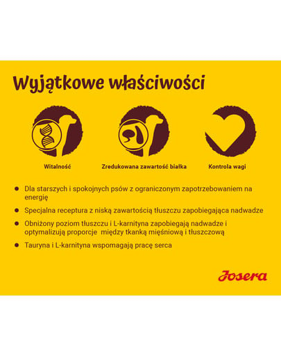 JOSERA Balance 12,5kg dla starszych lub mało aktywnych psów