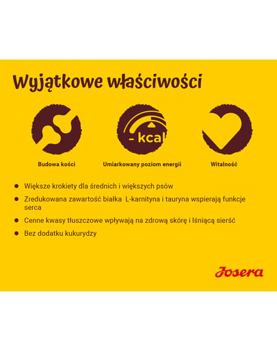 JOSERA Optiness 12,5kg dla dorosłych psów ras średnich i dużych