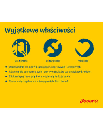 JOSERA High Energy 12,5kg dla dorosłych sportowych psów