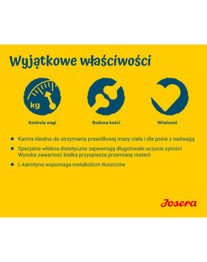 JOSERA Light&Vital 12,5kg dla dorosłych psów wspomagająca redukcję masy ciała