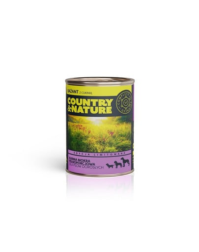 COUNTRY&NATURE Bezzbożowa puszka 400 g dla dorosłych psów