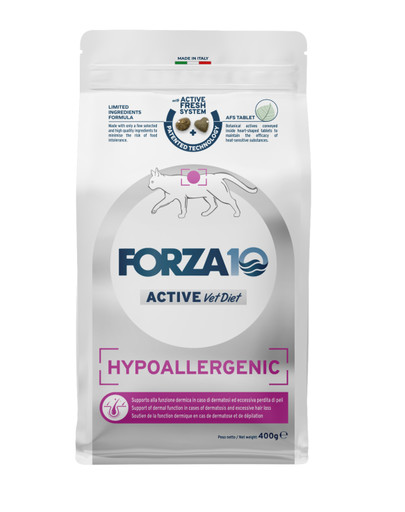 FORZA 10 Hypoallergenic Active Cat sucha karma hipoalergiczna dla kotów 400 g