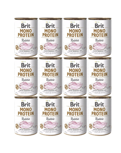 BRIT Mono Protein puszka 12x400 g monoproteinowa karma dla psów wszystkich ras