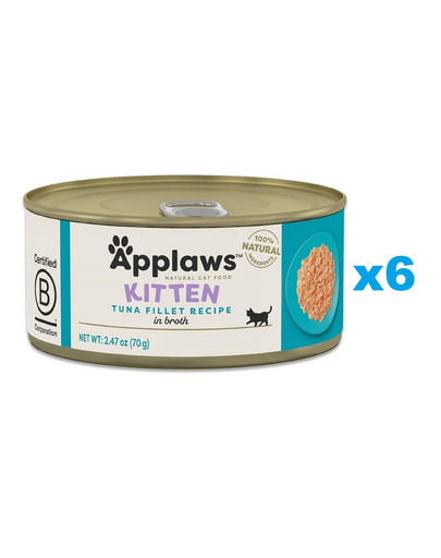 APPLAWS Cat Adult in Broth puszka w bulionie 6x70 g dla dorosłych kotów