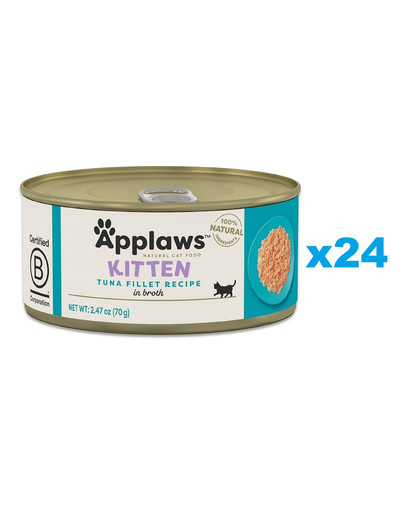 APPLAWS Cat Adult in Broth puszka w bulionie 24x70 g dla dorosłych kotów