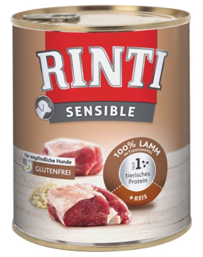 RINTI Sensible puszka z ryżem dla psów wrażliwych 800 g