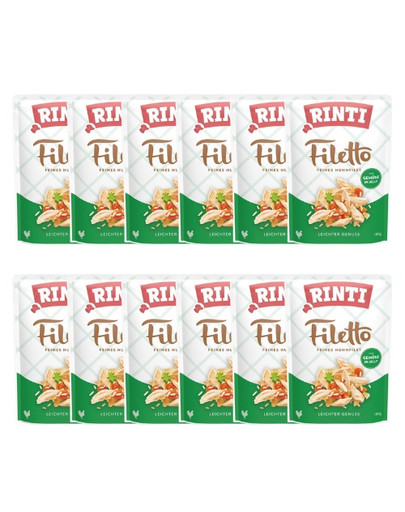RINTI Filetto in Jelly Chicken&Vegetables saszetka w galaretce kurczak i warzywa 12x100 g