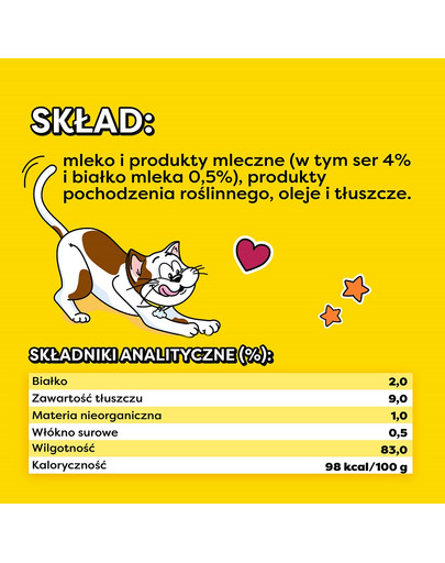 DREAMIES Creamy karma uzupełniająca z serem 4x10 g