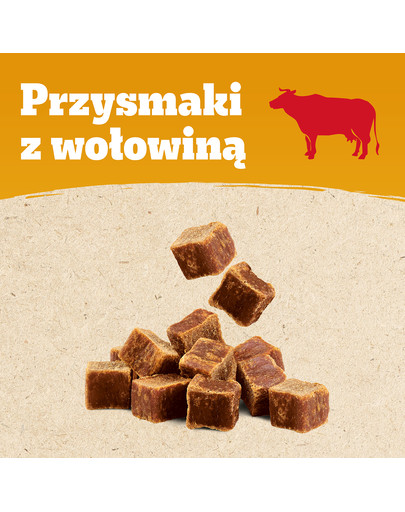 PEDIGREE Ranchos Cubes 70 g karma uzupełniająca dla dorosłych psów z wołowiną