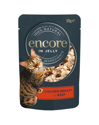 ENCORE Cat Multipak mix smaków z kurczakiem w galaretce dla kota 20x50g