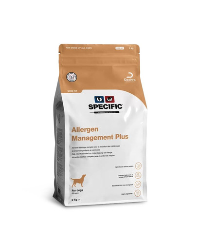 Dog COD-HY Food Allergen Management Plus 2 kg hydrolizowana karma dla szczeniąt i psów dorosłych z alergiami
