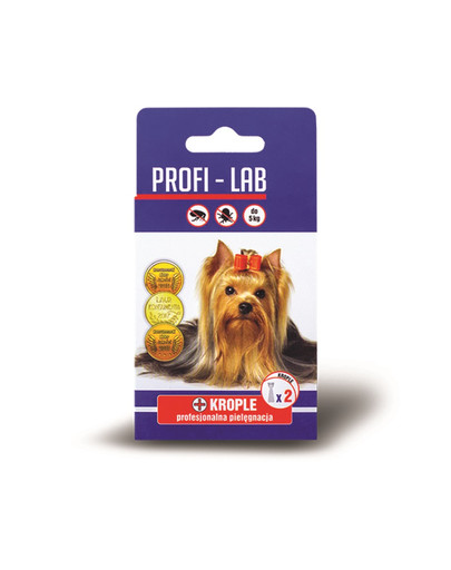 Profi-Lab Krople pielęgnacyjne dla psów poniżej 5 kg 2 x 1.0ml