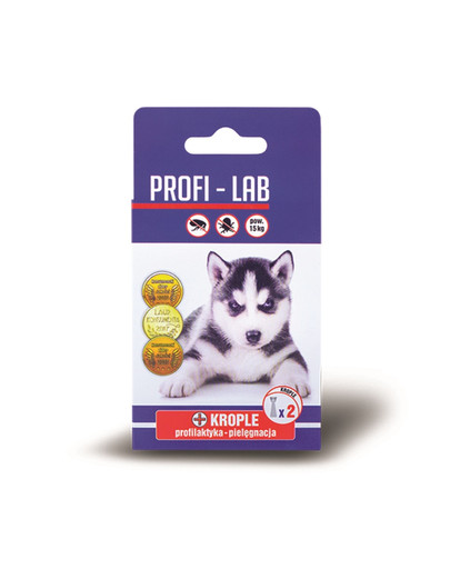 Profi-Lab Krople pielęgnacyjne dla psów powyżej 15kg 2 x 1.8ml