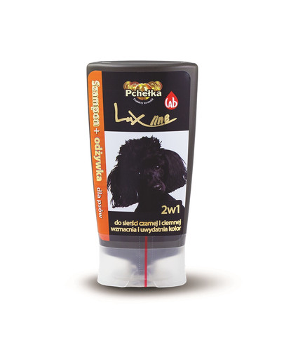 PCHEŁKA Luxline Szampon i odżywka 2w1 do sierści ciemnej 200ml