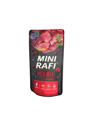 Mini karma mokra z wołowiną dla psów małych ras 150 g