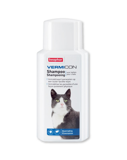 Vermicon Szampon Cat 200 ml przeciwpchłowy dla kotów