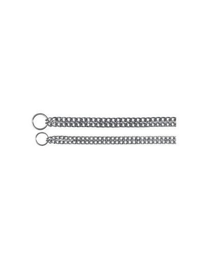Łańcuszek metalowy dwurzędowy 60 cm 2.5 mm