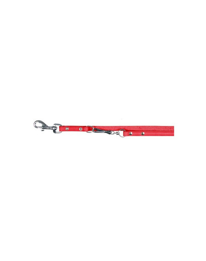 Smycz "Basic adjustable lead" S - M  2 m / 13 mm czerwony