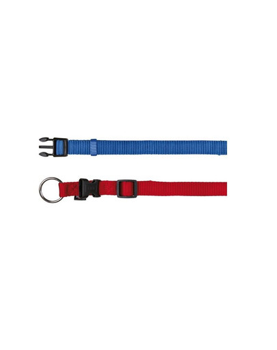 Obroża nylon 40-65 cm / 25 mm niebieska