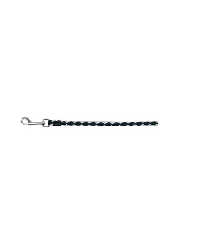 Smycz cavo s - xl 1 m / o 12 mm czarno / srebrny