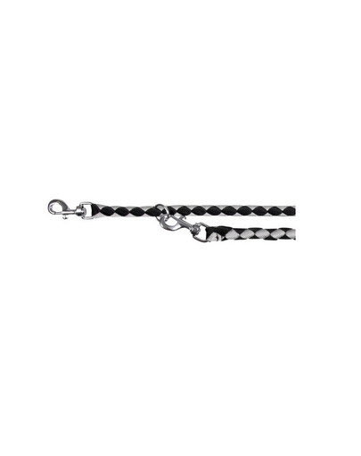 Smycz cavo l - xl 2 m /  18 mm czarno /  srebrny