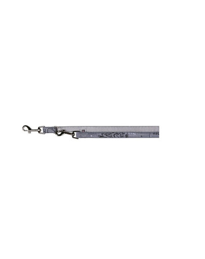 Smycz "Modern art this is the boss adjustable lead" M - L 2 m / 20 mm szary