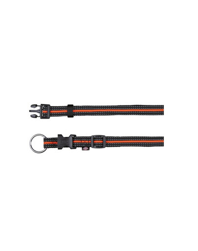 Obroża "Fusion collar" 35 – 55 cm / 20 mm czarny - pomarańczowy