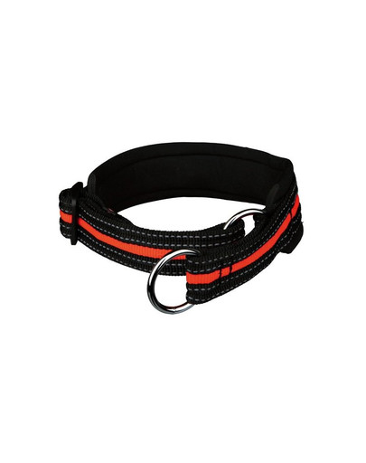 Obroża "Fusion choke" 45 - 53 cm / 30 mm czarny - pomarańczowy