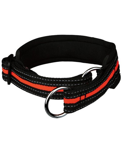 Obroża "Fusion choke" 40 - 46 cm / 30 mm czarny - pomarańczowy