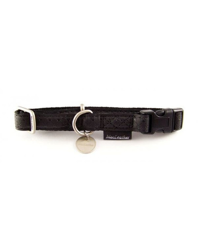 Obroża regulowana mac leather 10 mm czarny