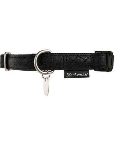 Obroża regulowana mac leather 15 mm czarny