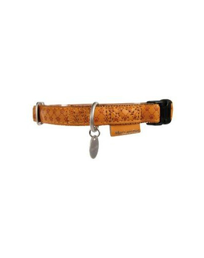 Obroża regulowana mac leather 10 mm żółty