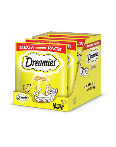 DREAMIES Mega Pack 4x180 g przysmak z pysznym serem dla kota