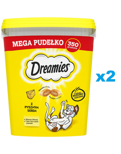 DREAMIES Mega Pudełko 2x350 g przysmak z pysznym serem  dla kota