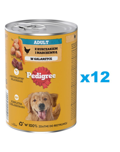 PEDIGREE Adult 12x400g mokra karma dla psów w galaretce
